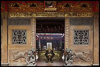 Entrance gate, Ha Chuong Hoi Quan Pagoda. Cholon, District 5, Ho Chi Minh City, Vietnam