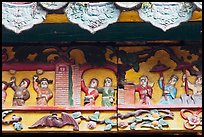 Ceramic scenes from traditional Chinese stories, Quan Am Pagoda. Cholon, District 5, Ho Chi Minh City, Vietnam ( color)
