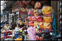 Shop selling dragon heads used for traditional dancing. Cholon, Ho Chi Minh City, Vietnam