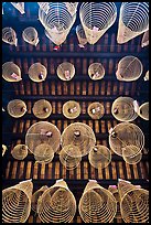 Incense coils seen from below, Thien Hau Pagoda, district 5. Cholon, District 5, Ho Chi Minh City, Vietnam