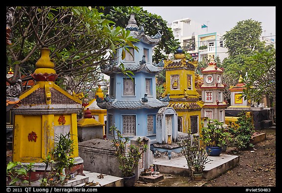 Cemetery, Giac Lam Pagoda, Tan Binh District. Ho Chi Minh City, Vietnam