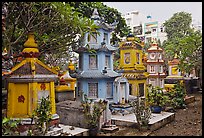 Cemetery, Giac Lam Pagoda, Tan Binh District. Ho Chi Minh City, Vietnam (color)