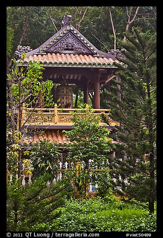 Bell tower, Giac Lam Pagoda, Tan Binh District. Ho Chi Minh City, Vietnam