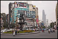 Traffic circle. Ho Chi Minh City, Vietnam