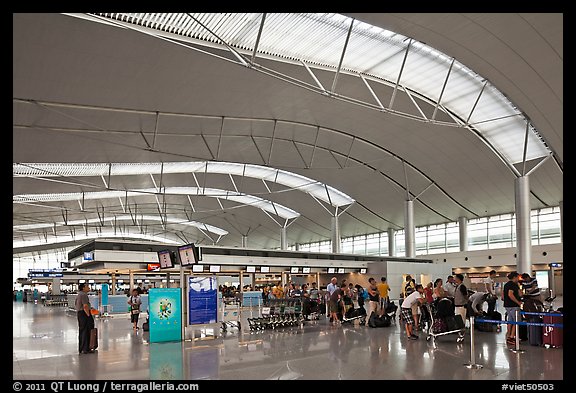 Main concourse, Tan Son Nhat International Airport. Ho Chi Minh City, Vietnam