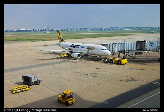 Tarmac, Tan Son Nhat International Airport. Ho Chi Minh City, Vietnam (color)