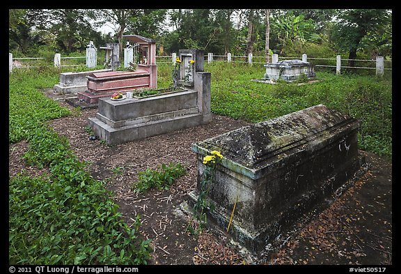 Luong family cemetery. Ben Tre, Vietnam (color)