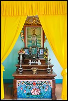 Altar, Saigon Caodai temple, district 5. Ho Chi Minh City, Vietnam