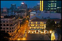 Rooftop view of central Saigon. Ho Chi Minh City, Vietnam