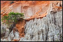 Erosion landscape of sand and sandstone. Mui Ne, Vietnam ( color)