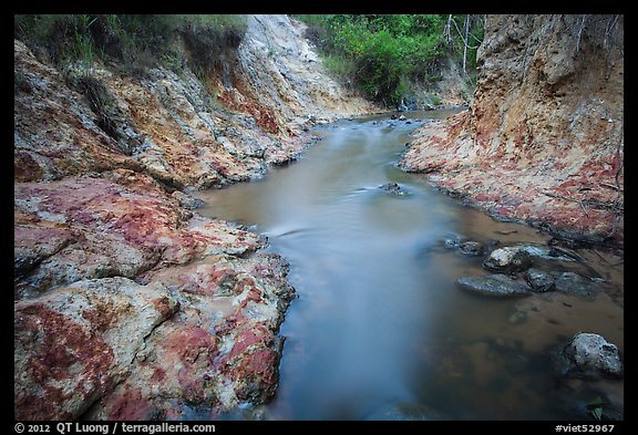 Fairy Stream flowing in gorge. Mui Ne, Vietnam (color)