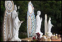 Three Buddhist statues. Ta Cu Mountain, Vietnam ( color)