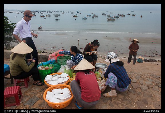 Breakfast at street food stall, Lang Chai. Mui Ne, Vietnam