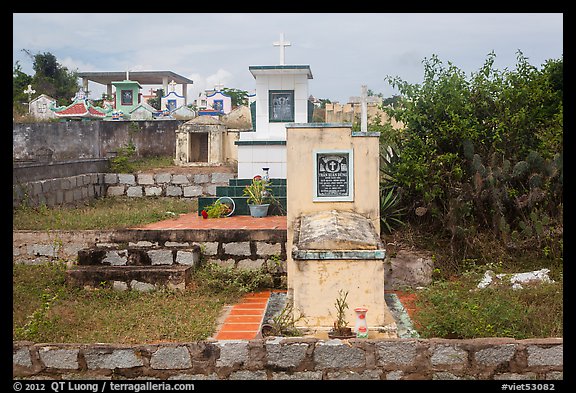 Christian tombs. Mui Ne, Vietnam
