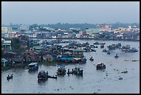 Cai Rang market before sunrise. Can Tho, Vietnam ( color)