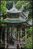 Statue and pavillion, Linh Ung. Da Nang, Vietnam (color)