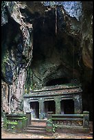 Shrine in Buddhist grotto, Thuy Son. Da Nang, Vietnam (color)