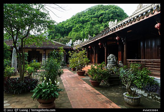 Temple on Thuy Son, Marble Mountains. Da Nang, Vietnam (color)