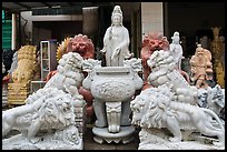 Stone sculptures for sale, Marble Mountains. Da Nang, Vietnam ( color)