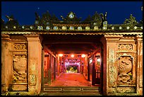 Covered Japanese Bridge gate at night. Hoi An, Vietnam ( color)