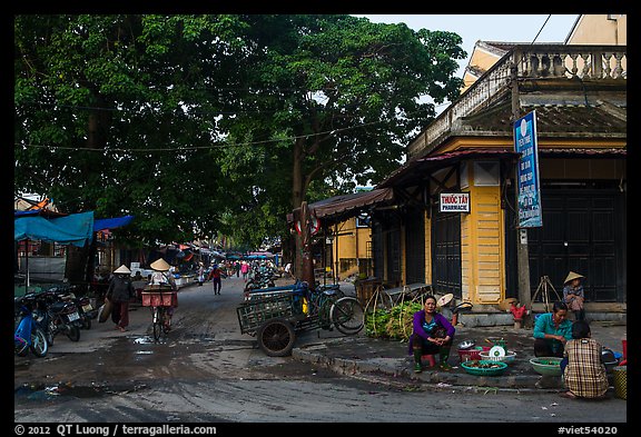 Market street. Hoi An, Vietnam (color)