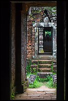 View from inside champa tower temple. My Son, Vietnam (color)