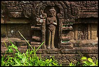 Relief detail with human figure. My Son, Vietnam (color)