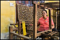 Silk making workshop. Hoi An, Vietnam (color)