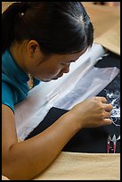 Silk embroider. Hoi An, Vietnam ( color)