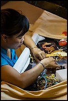 Embroidery artist. Hoi An, Vietnam ( color)