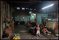 Family kitchen area, Quan Thang house. Hoi An, Vietnam (color)