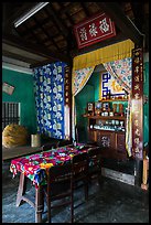 Interior of Cam Kim village home. Hoi An, Vietnam (color)