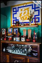 Ancestral altar, Cam Kim Village home. Hoi An, Vietnam (color)