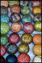 Close up of decorated bowls. Hoi An, Vietnam ( color)