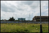 Concrete hangars dating from the war. Da Nang, Vietnam (color)