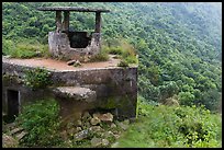 Abandonned bunker, Hai Van pass. Vietnam ( color)