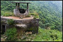 Abandonned bunker, Hai Van pass. Vietnam (color)