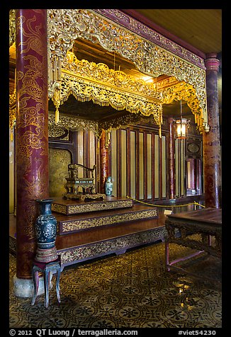 Throne, citadel. Hue, Vietnam (color)