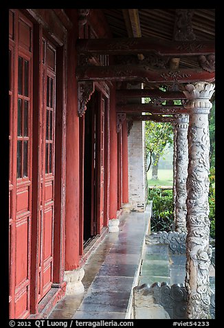 Walls and columns, imperial citadel. Hue, Vietnam (color)