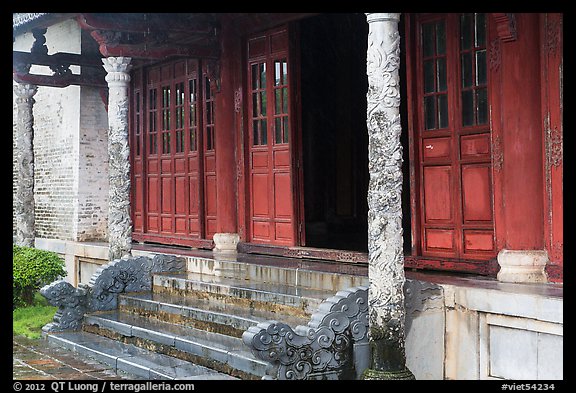 Backside of Palace of Supreme Peace, citadel. Hue, Vietnam (color)