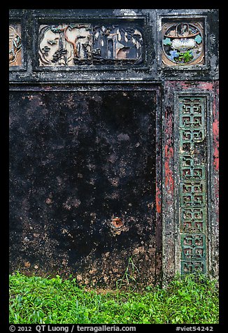 Weathered wall, imperial citadel. Hue, Vietnam (color)