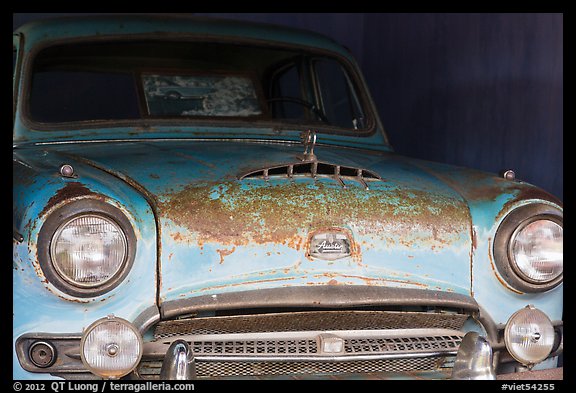 Car in Thich Quang Duc was driven to his self-immolation, Thien Mu pagoda. Hue, Vietnam