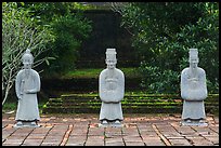 Statues near Hoa Khiem Palace, Tu Duc Mausoleum. Hue, Vietnam ( color)