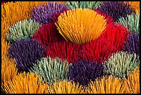 Mosaic of incense sticks. Hue, Vietnam (color)