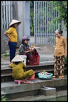 Villagers washing laundry, Thanh Toan. Hue, Vietnam (color)