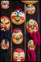 Painted baskets, Temple of the Litterature. Hanoi, Vietnam ( color)