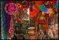 Store selling traditional party decorations, old quarter. Hanoi, Vietnam ( color)