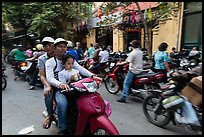 Busy street, old quarter. Hanoi, Vietnam ( color)