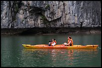 Paddlers. Halong Bay, Vietnam ( color)