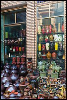 Storefront with ceramic vases. Bat Trang, Vietnam ( color)